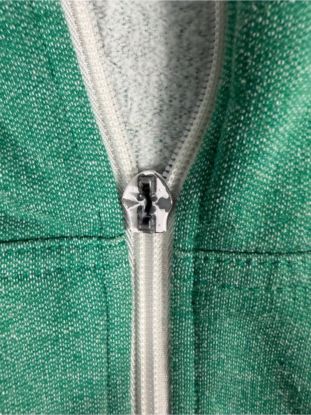 Fox Racing Hoodie Mens Small Green White Stripe Full Zip Logo Skate Moto - Picture 2 of 9